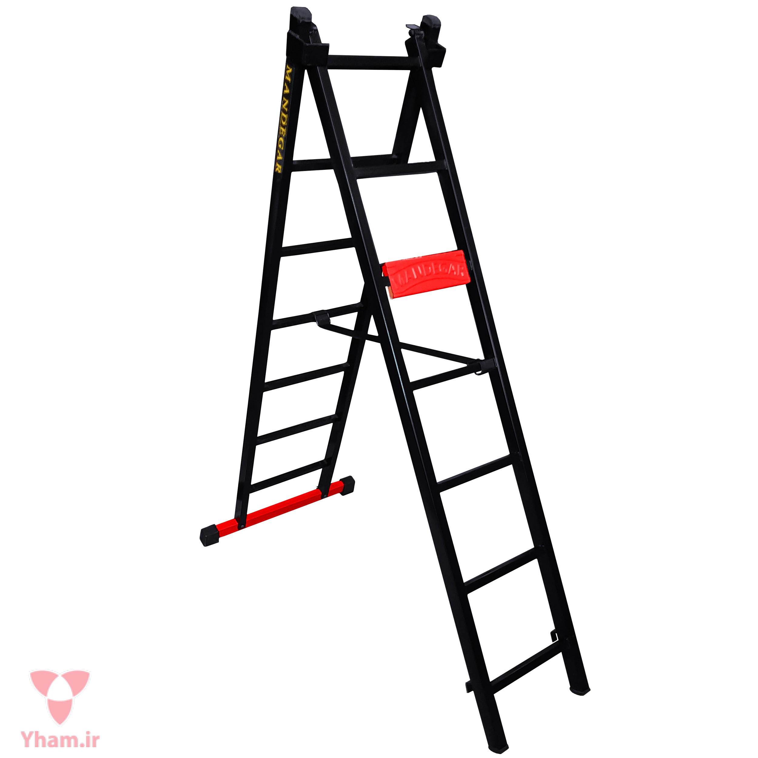 نردبان 14 پله ماندگار مدل پارس به همراه پایه تعادل